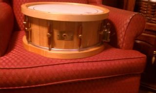Kenner Custom snare (stave shell, wood hoops, wood parts, rare)