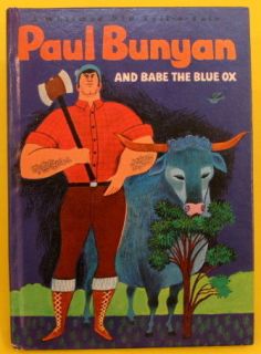 PAUL BUNYAN & BABE THE BLUE OX vintage Whitman BIG Tell A Tale NICE 