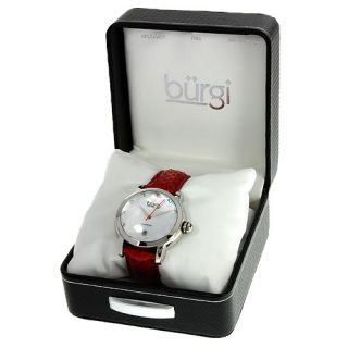 Burgi BUR014R Brand New Date Water Resistant Swiss Movement Ladies 