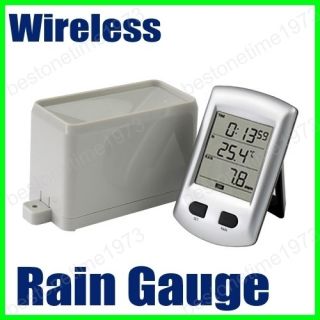   Weather Station Digital Temperature Monitor Calendar Rain Gauge
