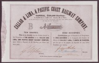 Callao Lima Pacific Coast Railway Company