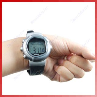   Monitor Stop Watch Calorie Counter Fitness Exercise Gray 009
