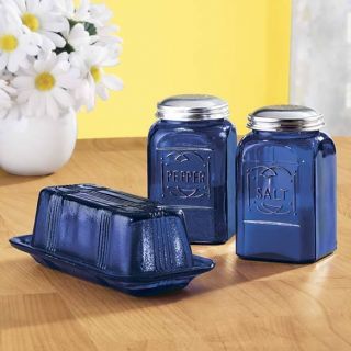   Accessories Salt Pepper Shakers or Butter Dish Depression Style