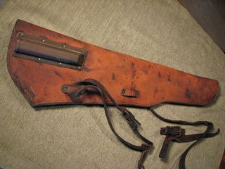 US BOYT WWII Calvary Rifle leather scabbard