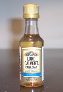 LORD CALVERT CANADIAN WHISKY BLEND IMPORTED 50 ML PLASTIC MINIATURE 