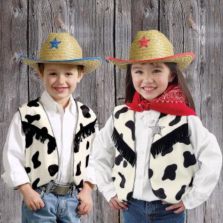 cowboy child costume kit buyseasons description includes hat vest 