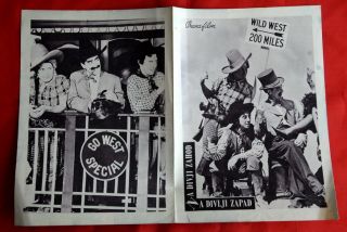 Marx Brothers Go West Buzzell 1940 EXYU Movie Program