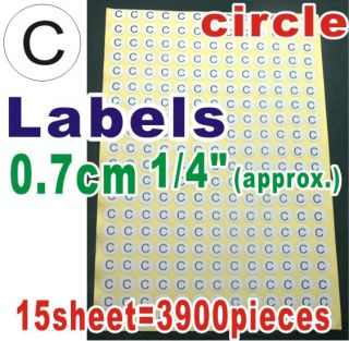 Letters C Labels Sticker Circle Round 0 7 cm 1 4 Inch