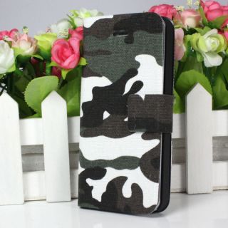 New Fashion Camouflage Skin Leather Case Cover for Apple iPhone 5 5th 