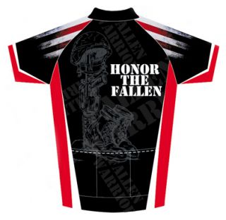 Fallen Warrior Military Cycling Jersey Medium M Bicycle Bike USA Mens 