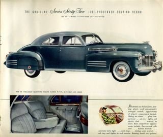 Cadillac and Cadillac Fleetwood for 1941 Sales Booklet