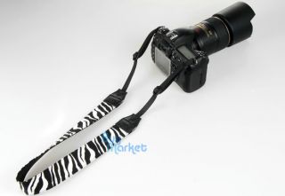 DSLR Canon Camera Colorful Zebra Vein Shoulder Neck Strap Grip Straps 