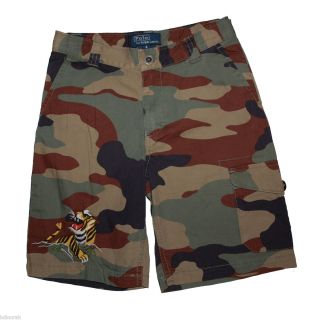 Ralph Lauren Polo Boys Camo Camouflage Cargo Shorts