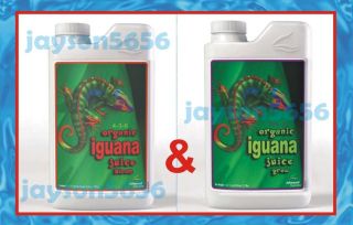 IGUANA JUICE GROW & BLOOM 4 oz Bottle EACH  Advanced Nutrients  FREE 