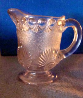 Creamer Pressed Glass Canadian Nugget Pattern Antique Mint