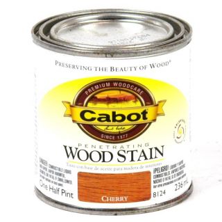 Lot of 4 Cans of Cabot Penetrating Wood Stain 8 oz Cans Cherry