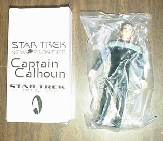   Trek Playmates New Frontier Captain Calhoun Figure Communicator SEALED