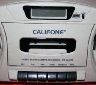 califone 2385av am fm stereo boombox cd tape player