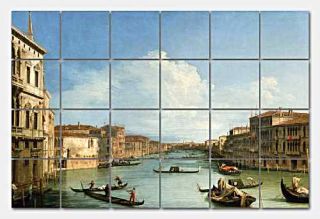   the artwork The Grand Canal from Palazzo Balbi by Canaletto