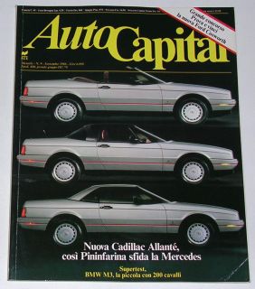 Autocapital 9 1986 Cadillac Allante BMW M3 Toyota MR2 Land Cruiser 