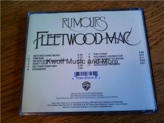 Fleetwood Mac Rumours Original 3010 2 CD 1977 Warner Bros