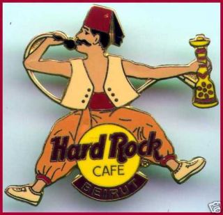 Hard Rock Cafe Beirut Waterpipe Smoker Abu Abid Pin HRC Catalog 17297 