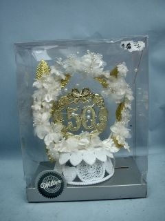 Wilton 50th Anniversary Cake Topper in Original Packaging