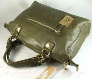 Michael Kors Calista Leather Large Satchel Bag Purse