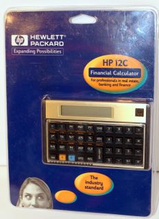   RARE SEALED HP 12C Financial Calculator Manual Case 88698000120