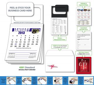   Magnets 2013 Magnetic Business Card Calendars Standard Edition