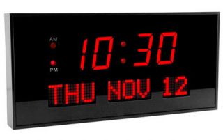 suuper large led digital calendar clock