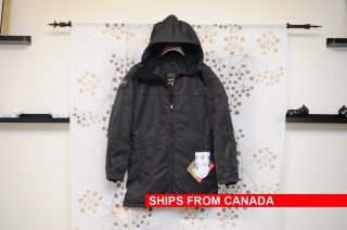 New Canada GOOSE Voyageur Coat Parka Jacket Black 100 Authentic