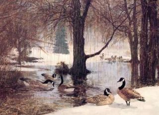canada goose remington wildlife art collection print