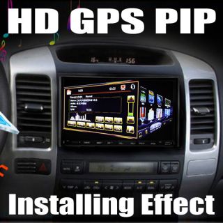 GPS Navi 7 Motorized Car Stereo DVD Player High Def Microphone 