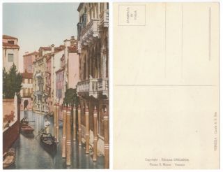   Vintage Tinted Color Postcards Venice Italy Rialto Canale Lot of 3