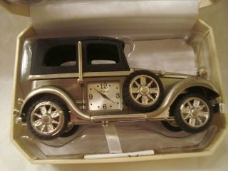 Waltham Vintage Car Mini Clock New in Original Box