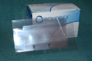New..250 Rolodex Card File Transparent Card Sleeve 3in X 5in