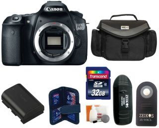 Canon EOS 60D Digital SLR Camera 32 GB Master Kit 0013803129052