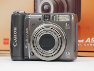 Canon PowerShot A590 Is 8 0 MP Digital Camera Gray