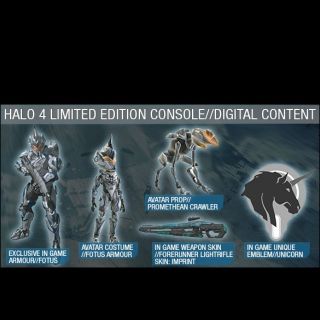 Halo 4 Limited Edition DLC Card (Xbox 360) FOTUS Armor, Avatars, & In 