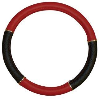 Fiat 500 (new) Leatherlook Red Steering Wheel Cover 37 39cm: .co 