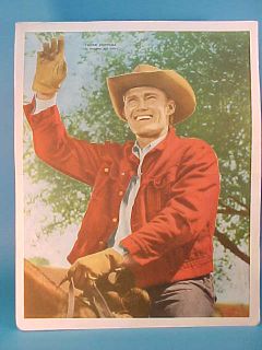 Chuck Connors The Rifleman Western Canal TV Color Poster 8x11 