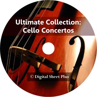 Ultimate Collection Cello Concertos Sheet Music CD PDF