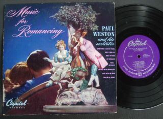 Paul Weston Music for Romancing 1949 Capitol 10 LP VG
