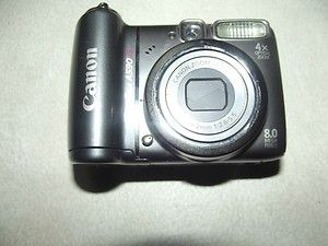 Canon PowerShot A590 Is 8 0 MP Digital Camera Gray