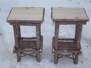 Rustic Cedar Lodge Tables Log Cabin Camp Furniture