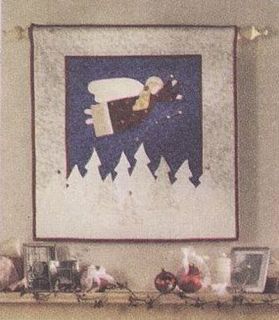 Christmas Guardian Angel Wall Hanging Quilt Tooth Fairy Pillow Sew 