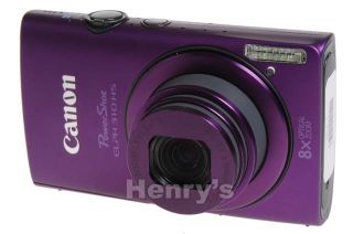 Canon ELPH 310 HS 12 1MP Digital Camera Purple Used 1$