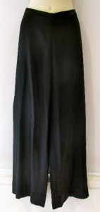 Vintage CARLA ZAMPATI CLASSIC Black Designer vtg SATIN Pants SML