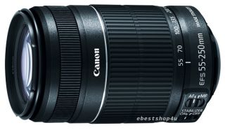 New Canon EF s 55 250mm F 4 0 5 6 Is II Telephoto Zoom Lens for EOS 